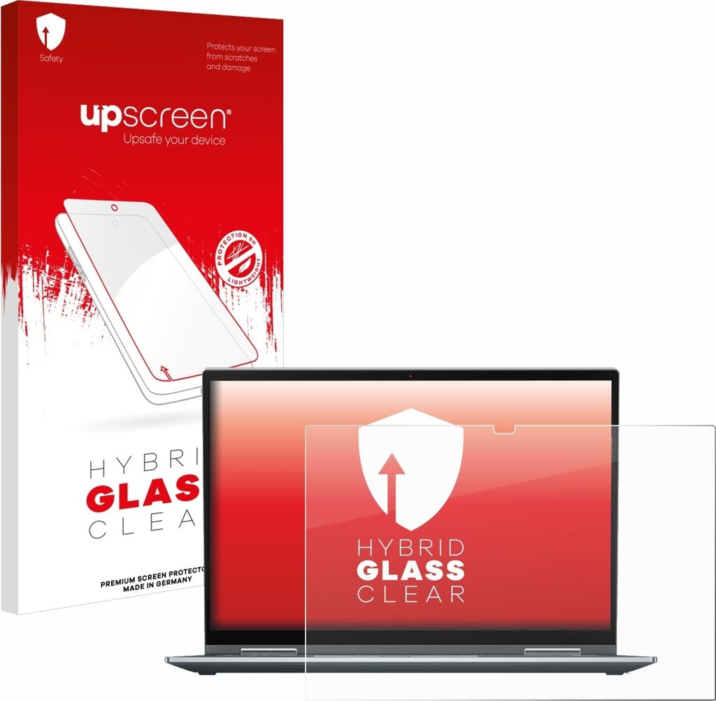 upscreen Schutzglas für Lenovo ThinkPad X1 Yoga (6. Gen.) Schutzfolie Panzer Folie Glas Display Schutz klar