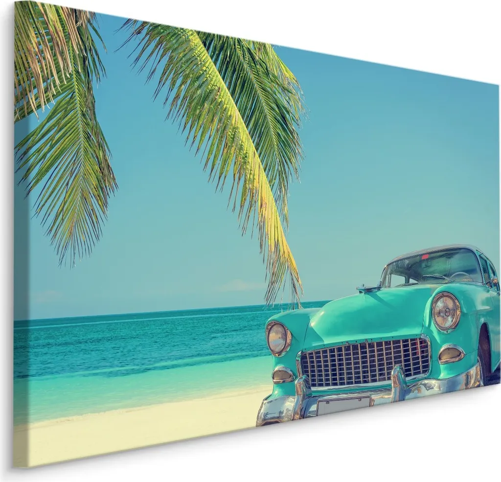 Quadro Moderno XXL 90x60 su Tela | Stampa Mare Spiaggia Auto Esotiche