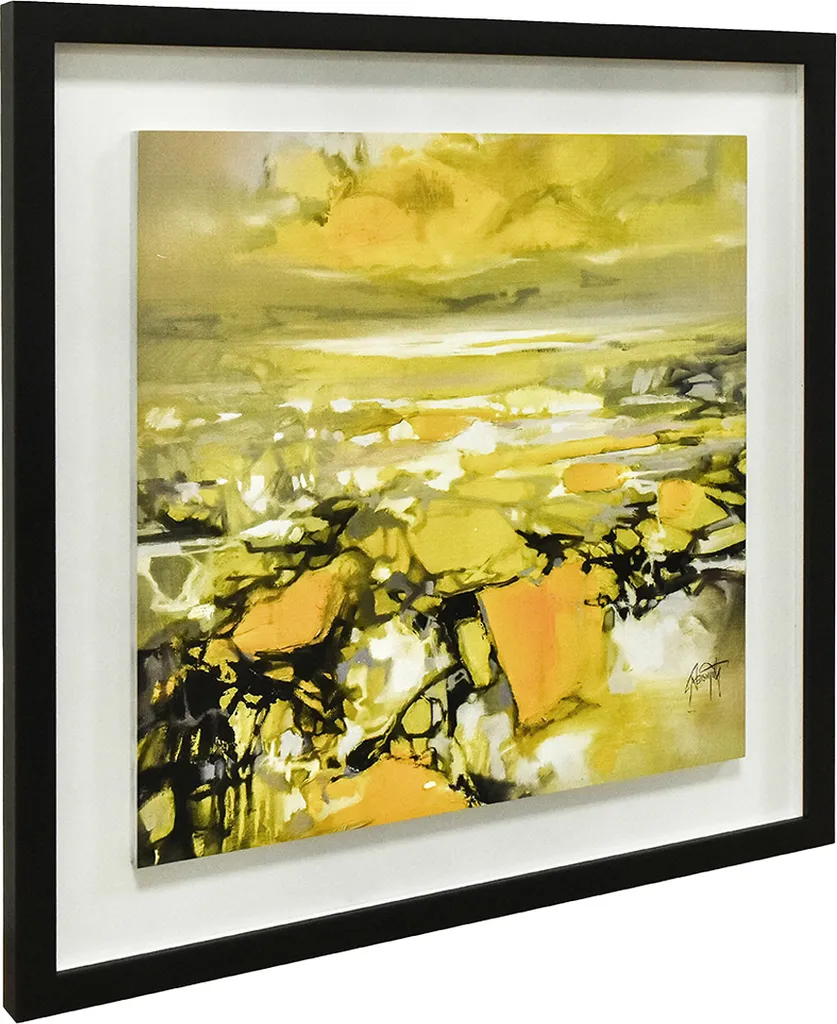 Tableau Scott Naismith Yellow Matter 2 : Déco murale bois sans reflet - 2