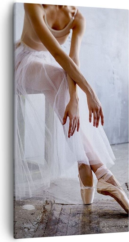 Bild auf Leinwand - Leinwandbild - Einteilig - Ballerina Ballett Studio - 55x100cm - Wand Bild - Wanddeko - Wandbilder - Leinwanddruck - Bilder - W...