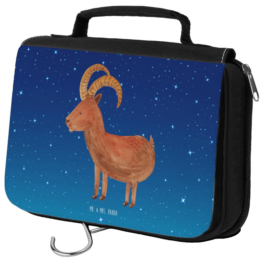 Mr. & Mrs. Panda kulturtäschchen Sternzeichen Steinbock - Sternenhimmel Blau - Geschenk, Kulturbeutel, Kosmetiktasche, Waschtasche, kosmetiktäsch...