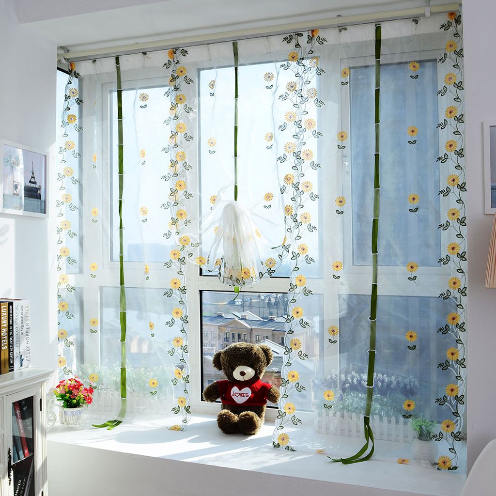 Vorhänge, Tüllvorhänge, Sichtschutzvorhänge, Gardinen, Fenstervorhänge Dekor