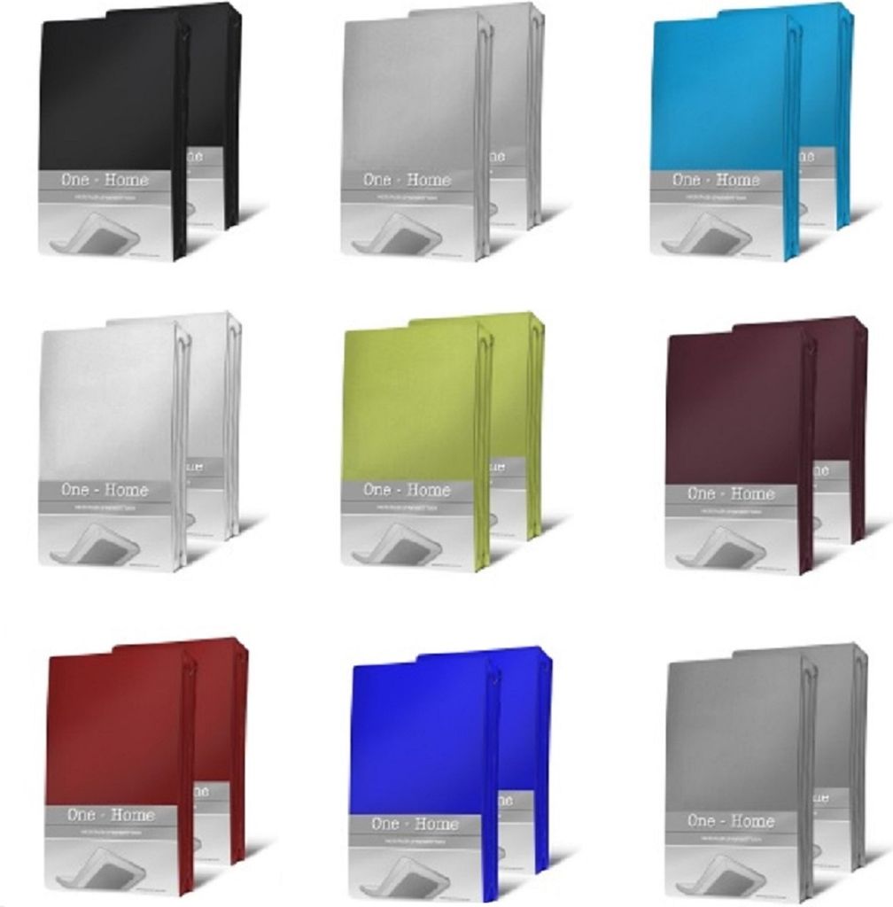 2er Pack Microfaser Spannbettlaken Spannbetttuch Betttuch mit Rundumgummi Set, Größe:140 x 200 cm - 160x200 cm, Farbe:Türkis