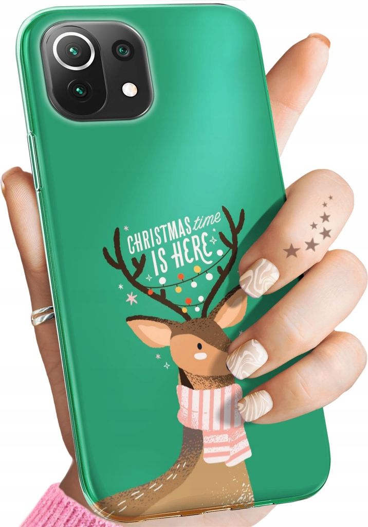 Bunt Hülle für XIAOMI MI 11 LITE 4G / 5G | NE Schutzhülle Handyhülle Handy TPU Silikon Case Slim Cover Case Weihnachten Rudolf