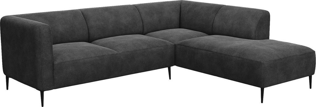 home24 2,5-Sitzer Ecksofa mit Ottomane