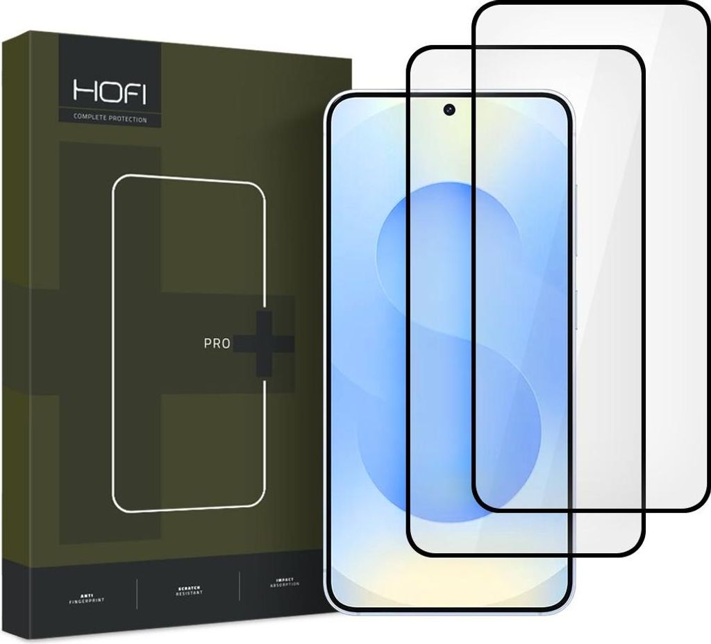 Hofi Glass Pro+ Gehrtetes Glas 2Er-Pack Galaxy S25 Schwarz