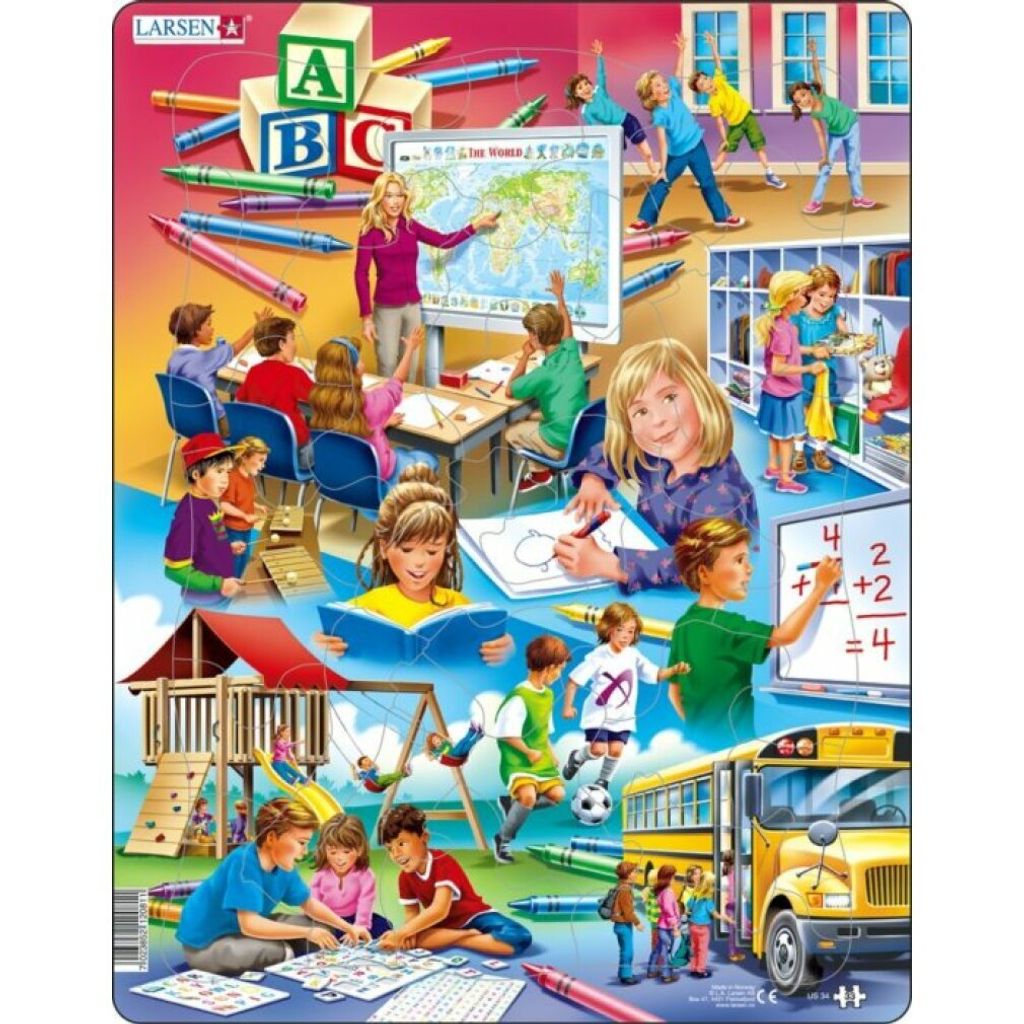 LARSEN Puzzle Schule 33 Teile