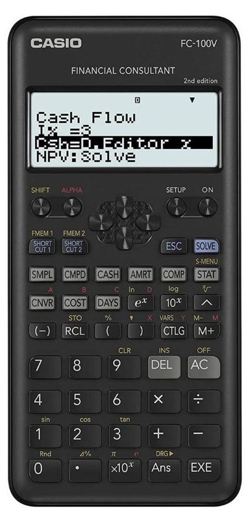 CASIO FC 100 V 2E Calculatrice financière, intérêts Image du produit 
