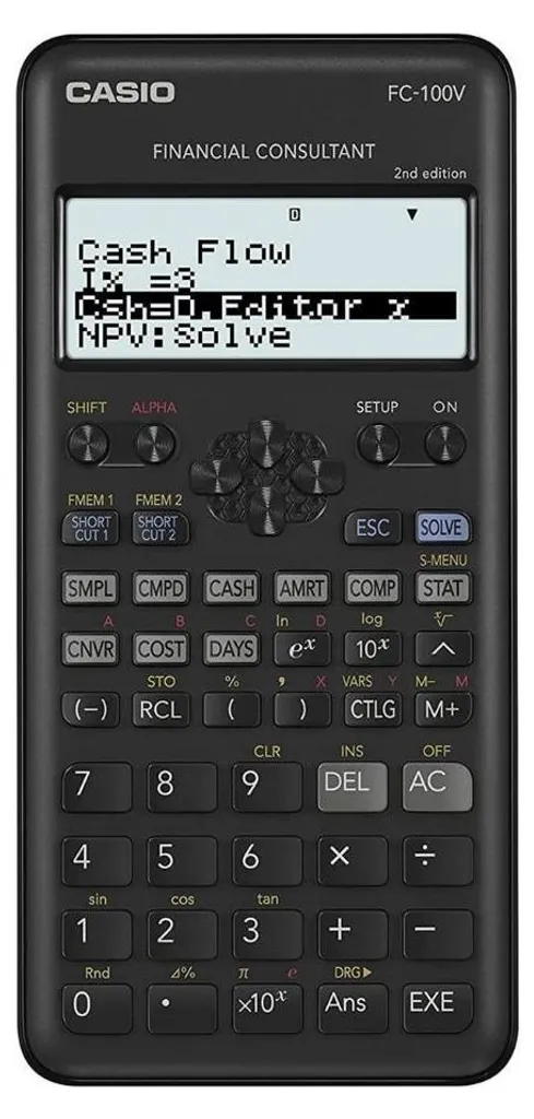 Calculatrice de Gestion Casio FC-100V 2E pour Banque et Assurance