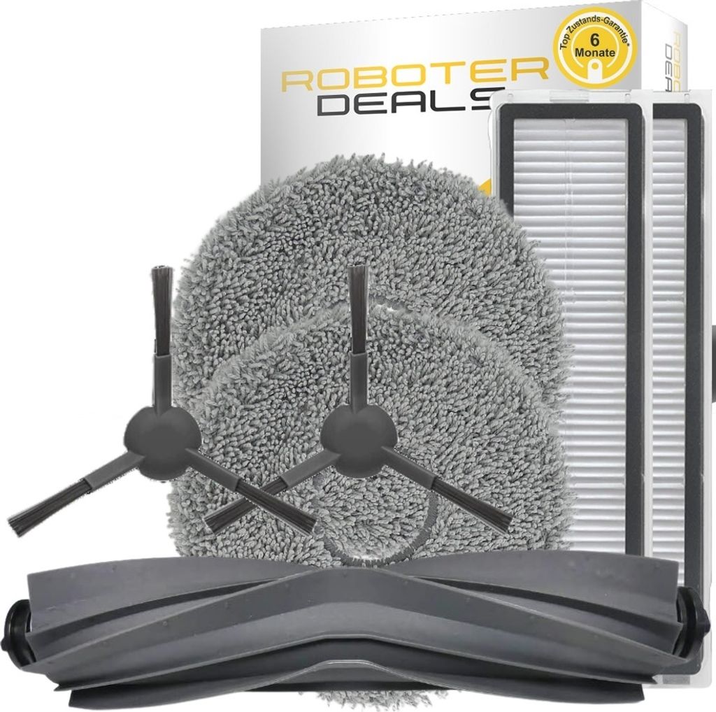 Zubehör Set, Ersatzteile für Dreame L20 Ultra (2x Filter, 2x Seitenbürste, 2x Pad, 1x Hauptbürste)