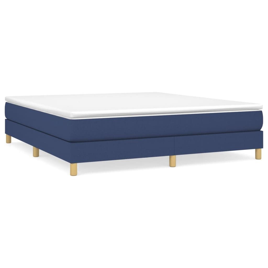 "Winterschlussverkauf "Boxspringbettgestell - CLORIS - Doppelbett - Robust und langlebig - Blau 160x200 cm - Einfache Montage - Stoff - DEMöbel777...