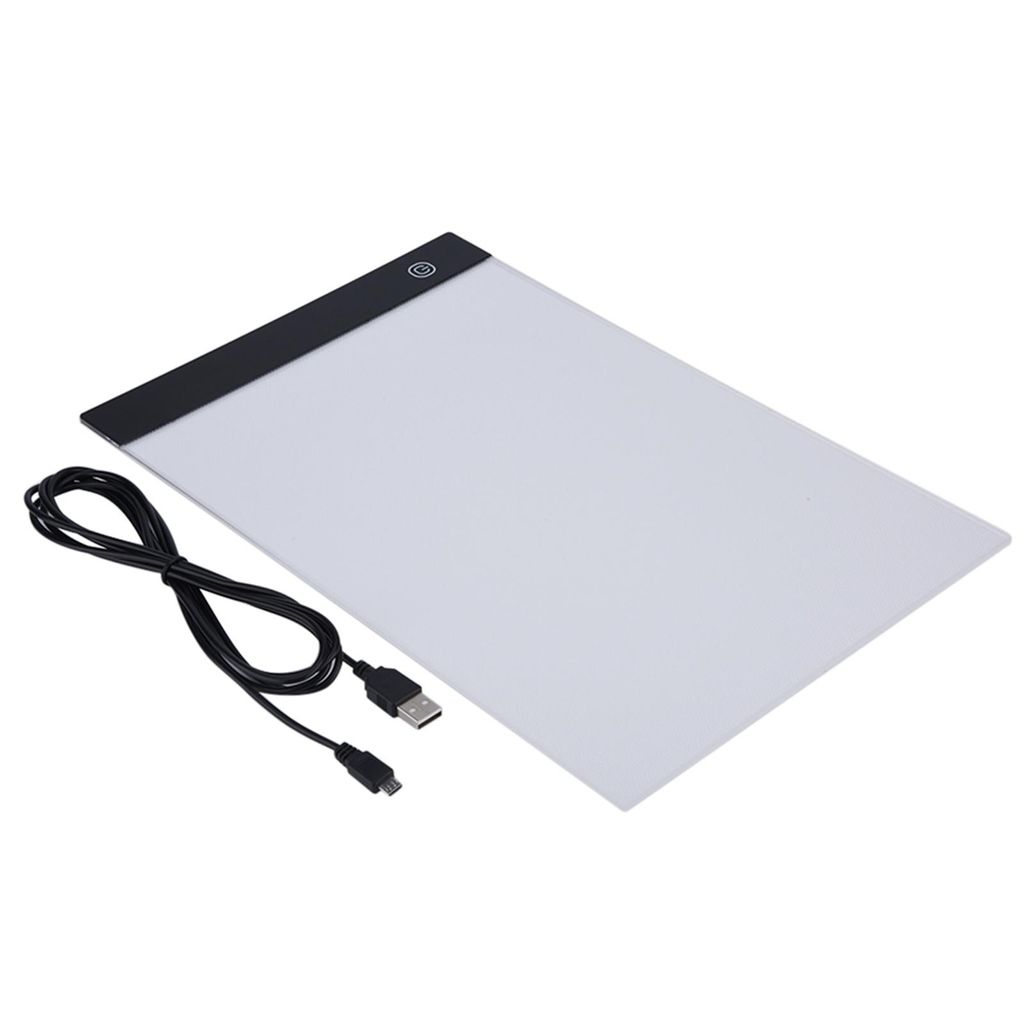 A4 USB-LED-Lichtschablonentafel, Leuchtkasten, Zeichenbrett (stufenlos einstellbare Helligkeit)