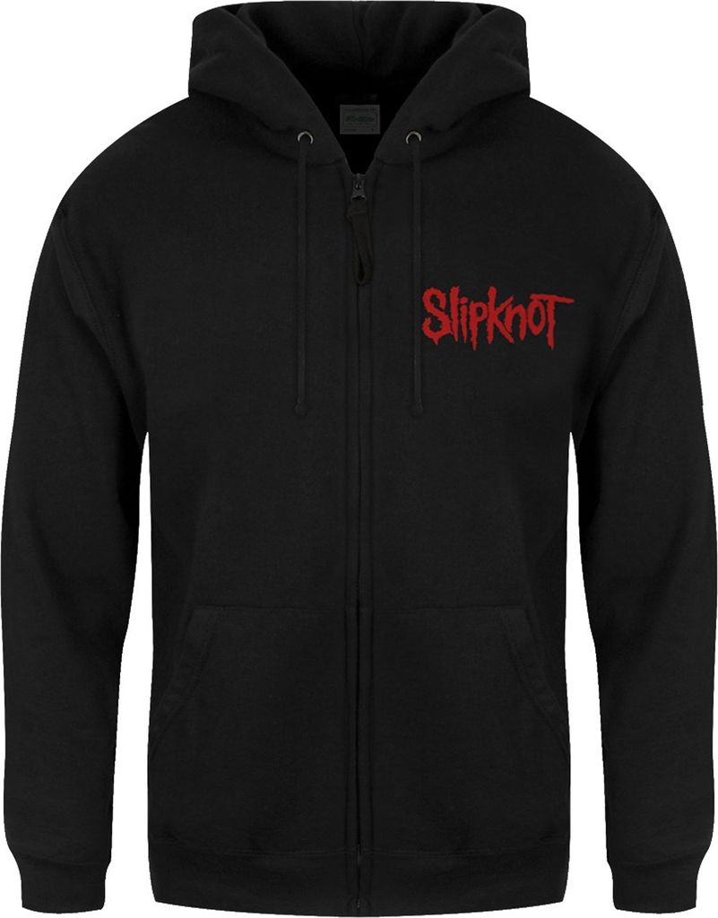 Slipknot - Hoodie mit durchgehendem Reißverschluss für Herren/Damen Uni RO154 (S) (Schwarz)