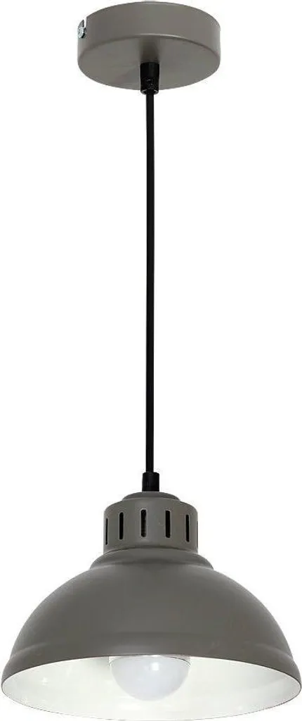 Lampe Suspendue Cerenzia Grise pour Éclairage de Bureau ou Plan de Travail