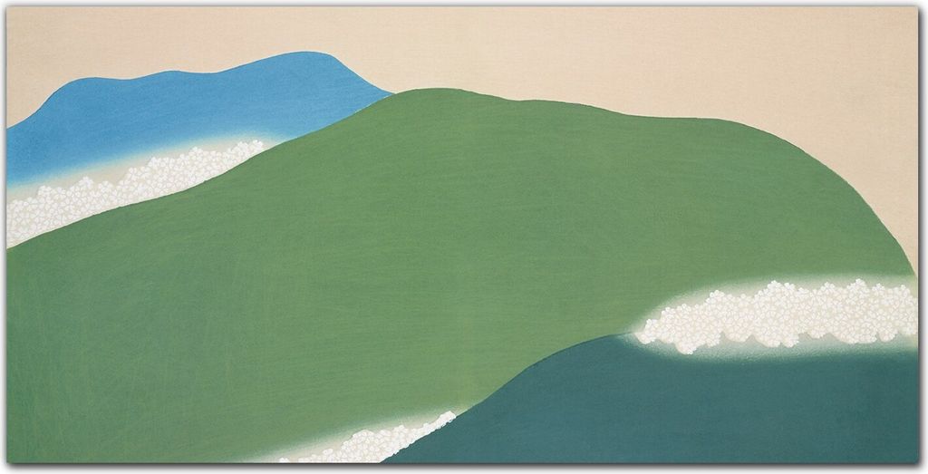 Coloray Bild aus Leinwand 120x60 Leinwand Dekoration - Bergblumen