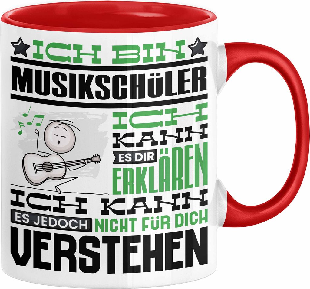 Musikschüler Geschenk Tasse Geschenkidee für Musikschüler Geburtstag Lustig Ich Bin Musikschüler Ich Kann Es Dir Erklären Aber Nicht Für Dich...