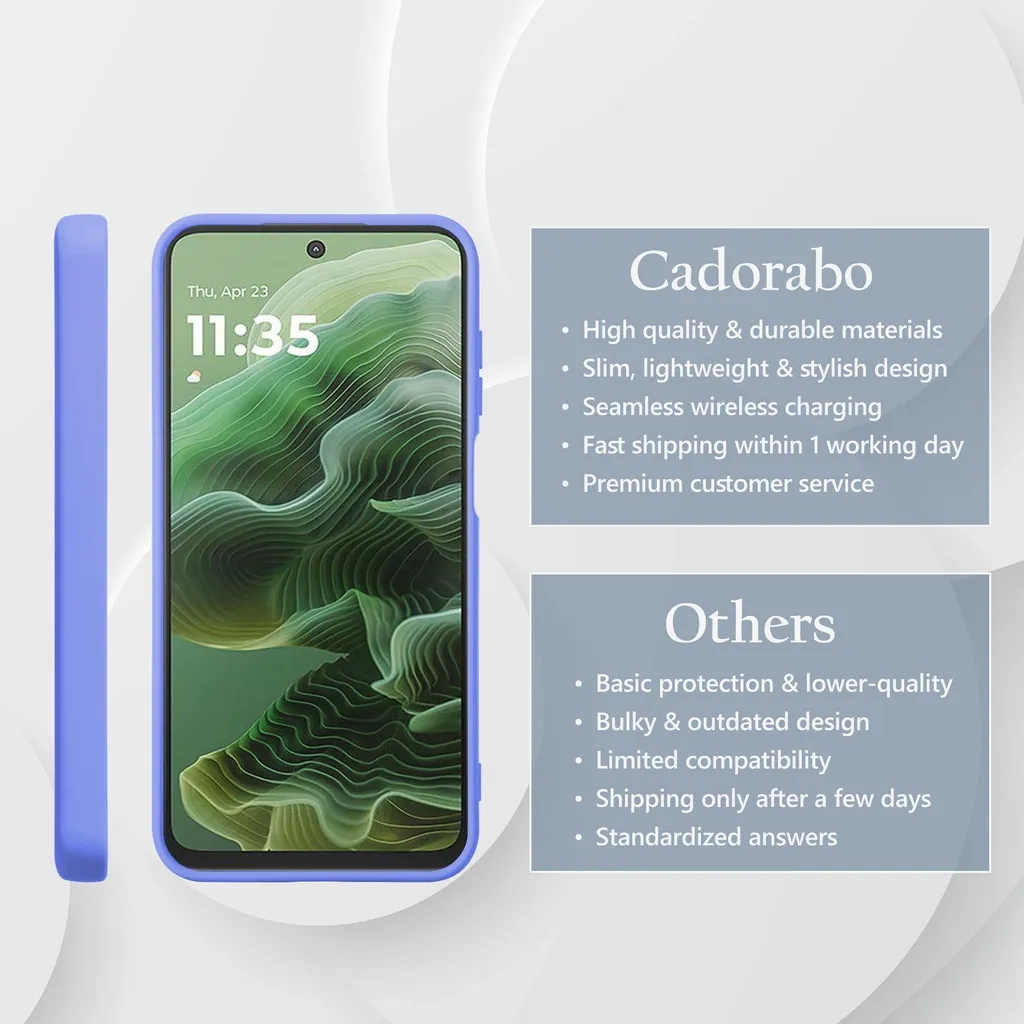 Cover Motorola Moto G35 Cadorabo Silicone Liquido: Protezione 360° - 3