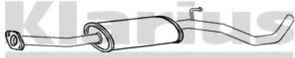 Pot d'échappement central VEGAZ DS-299 compatible NISSAN Note