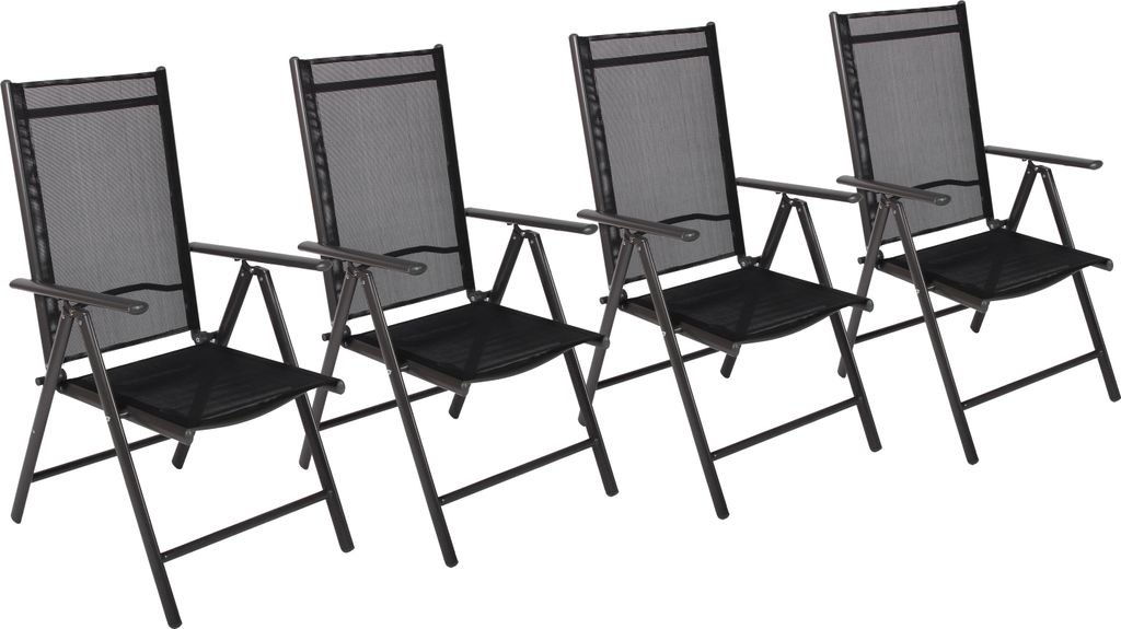 Lot de 4 chaises de jardin | dimensions de chaise env. H. Image du produit 