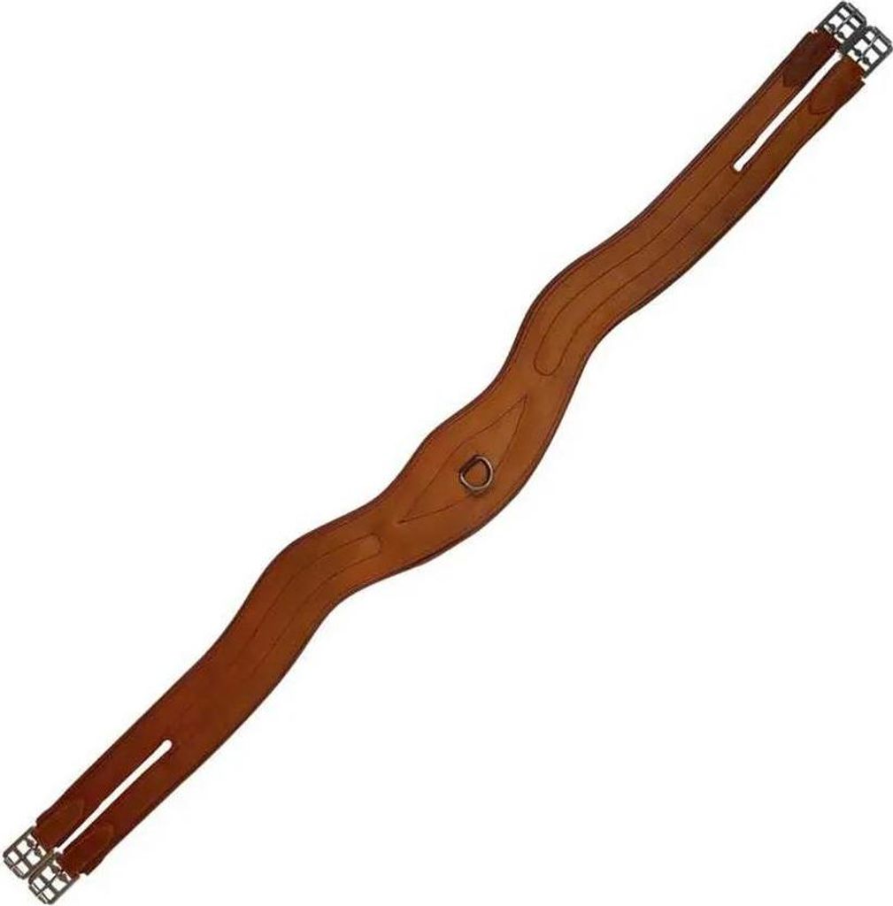 Marjoman Distribucion Molded Leather Center Picket Sattelgurte Braun 125 cm Braun 125 cm
