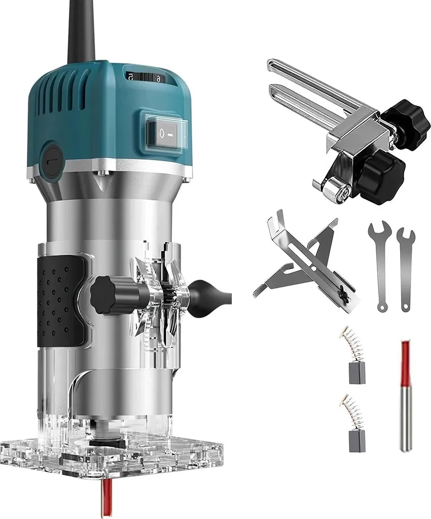 Fresa per Legno Professionale 800W | Kit Tipo A Velocità Variabile