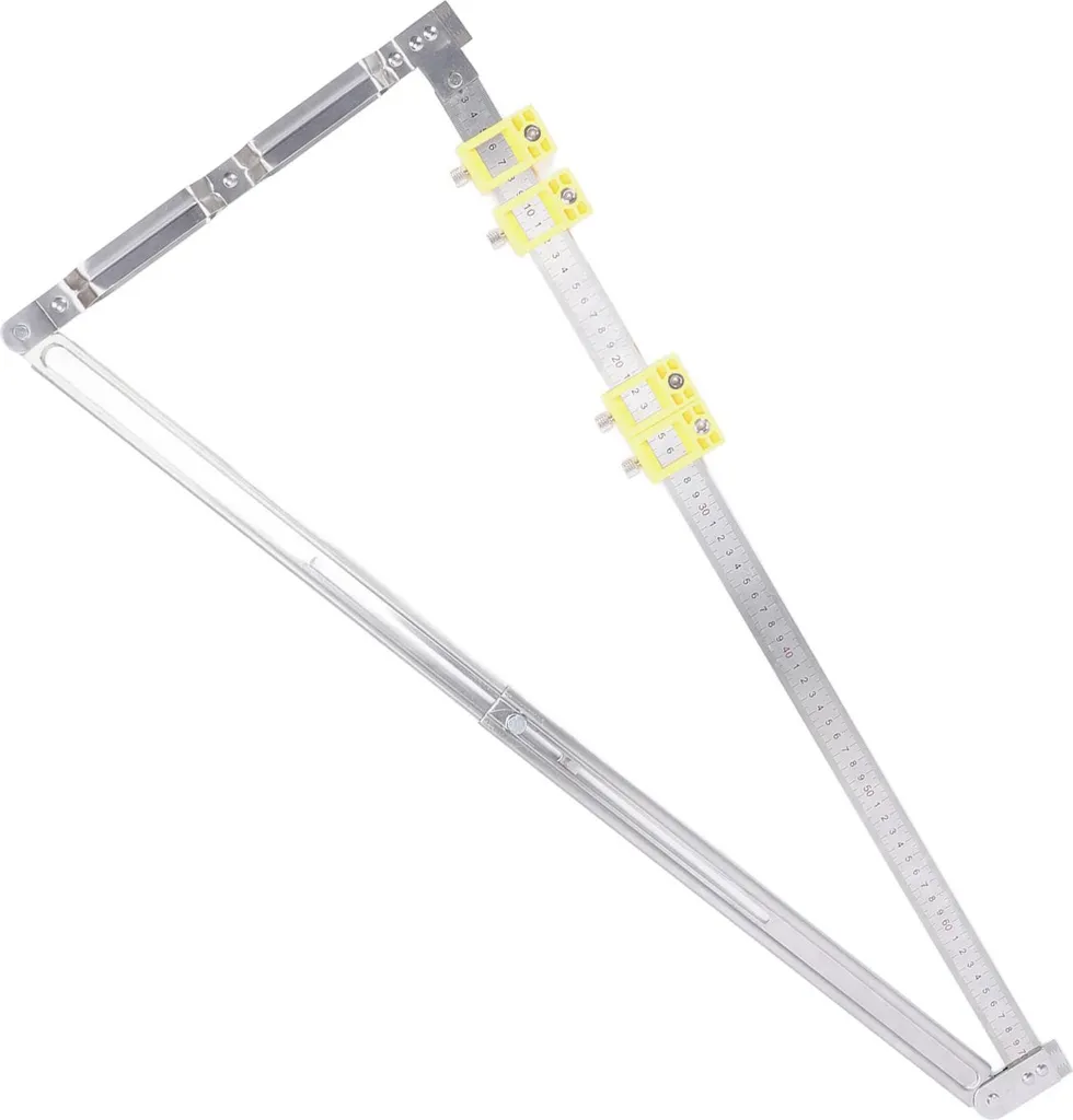 Guide de mesure extensible 2 en 1 avec connecteur intégré pour bois - 4