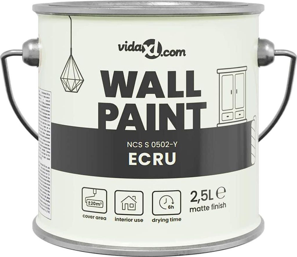 vidaXL Wandfarbe Braun 16,5 x 16,5 x 16 cm Wanddruck