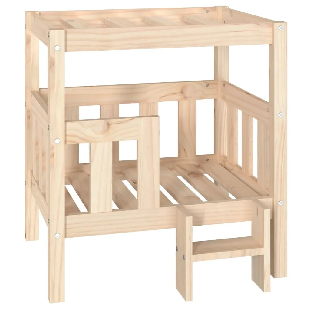Letto per Cani Design Moderno vidaXL 65,5x50,5x70 cm Legno Pino