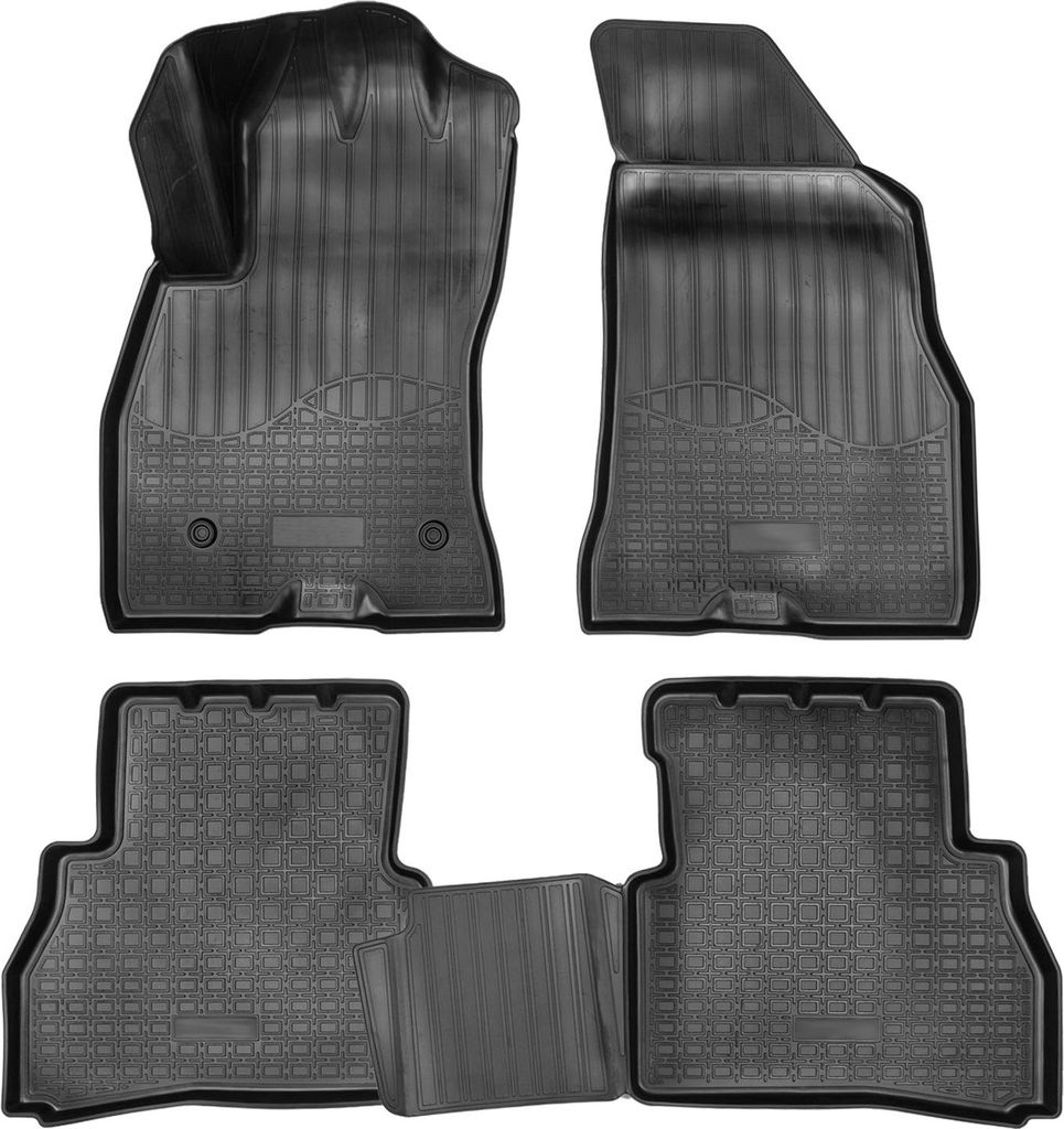 Norm Liners | 3D Gummimatten Auto Matten Fussmatten Kompatibel mit Fiat Doblo 2015-2022 4tlg, Individuelle Passform mit Hohem Rand cca 4-5cm, Allwe...