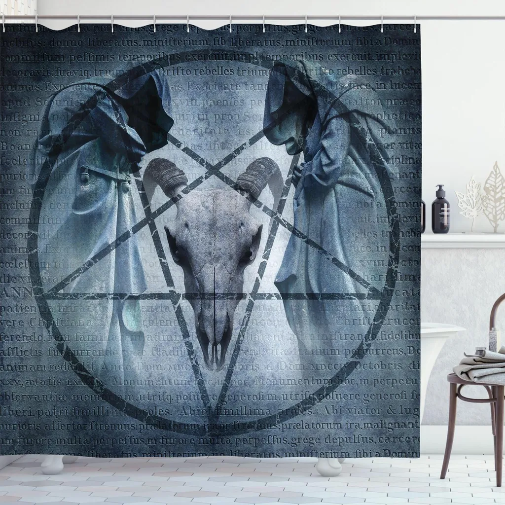 Tenda Doccia Design Horror ABAKUHAUS 175x220 cm Capra Esorcista