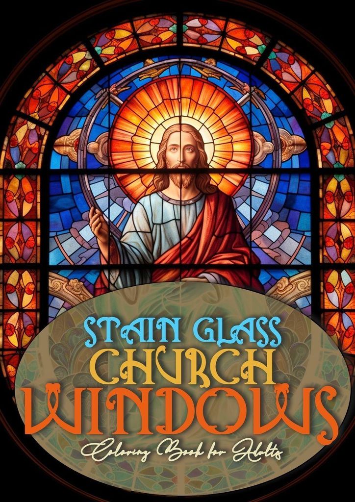 Bleiglas Kirchenfenster Malbuch für Erwachsene