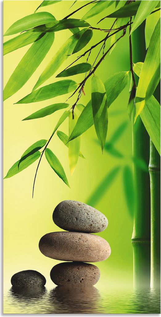 ARTland Wandbild Alu für Innen & Outdoor Spa Stillleben Größe: 30x60 cm