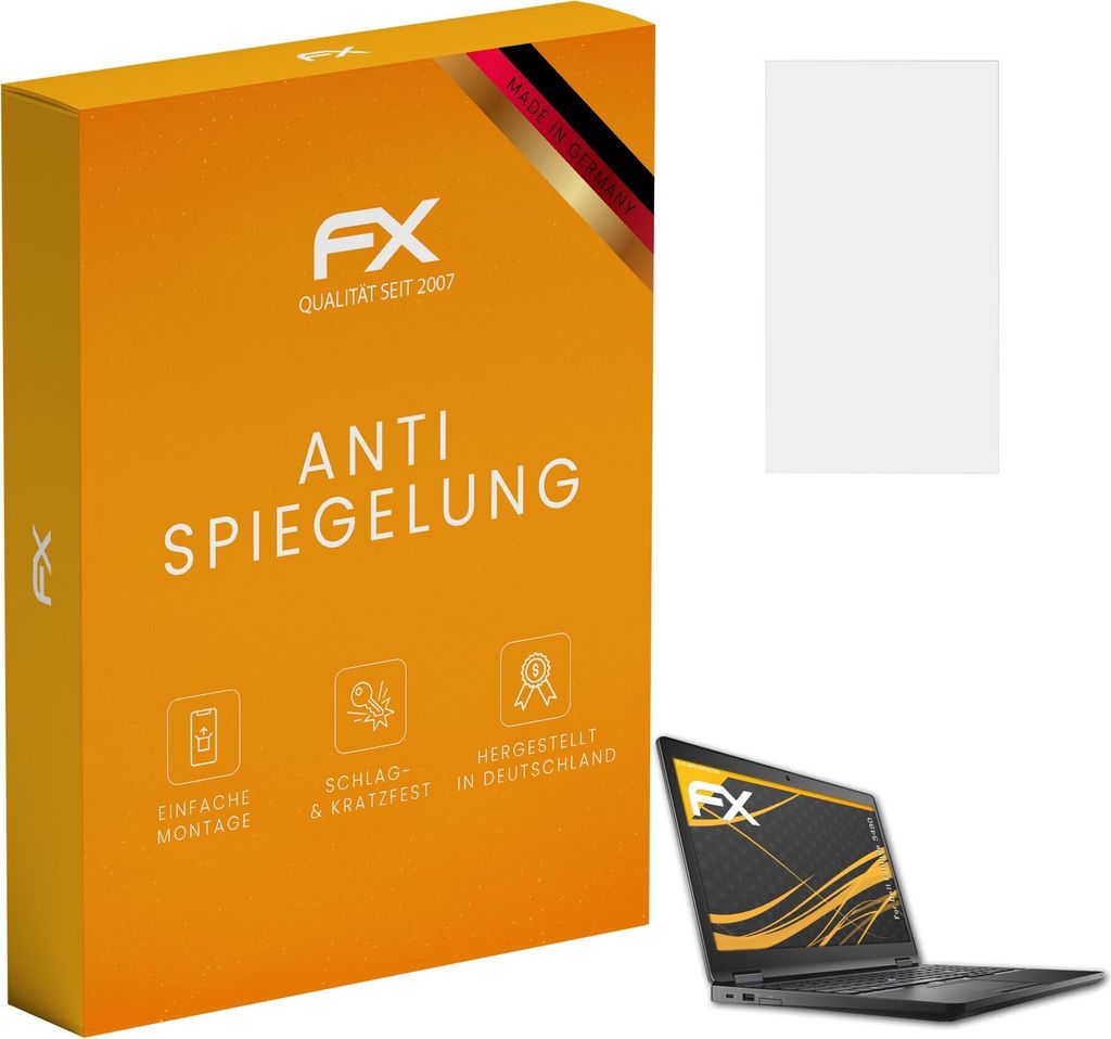 atFoliX FX-Antireflex 2x Schutzfolie kompatibel mit Dell Latitude 5490 Displayfolie