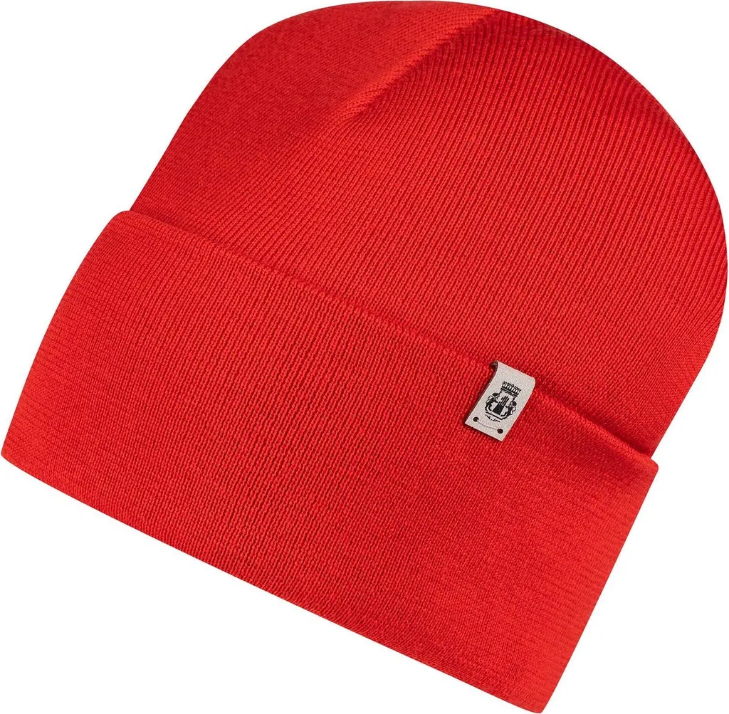 ROECKL City Beanie Race Red - Berretto in 100% Lana Merino Rosso Chiaro