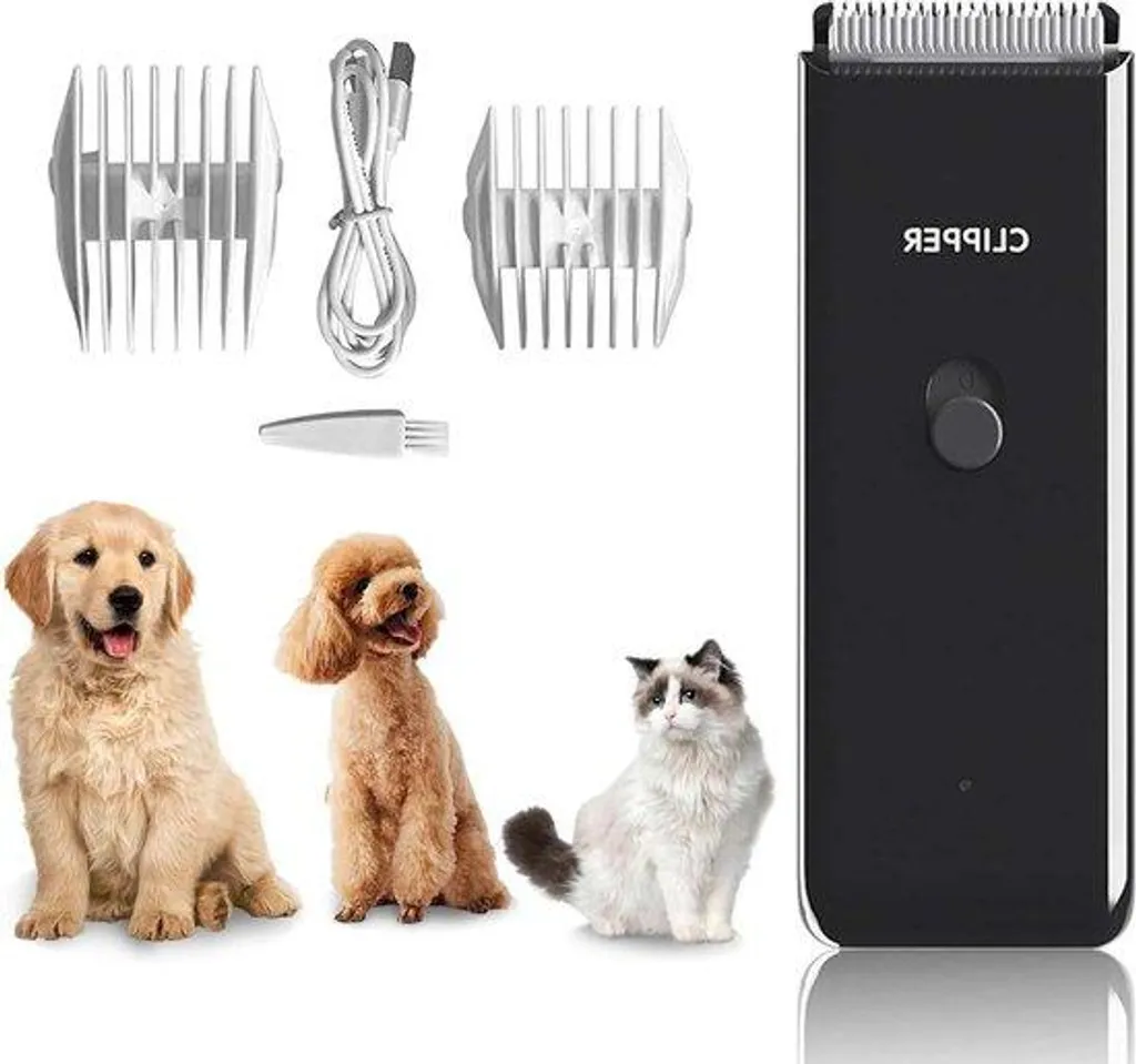 Tondeuse animaux sans fil silencieuse noire adieu le stress USB rechargeable