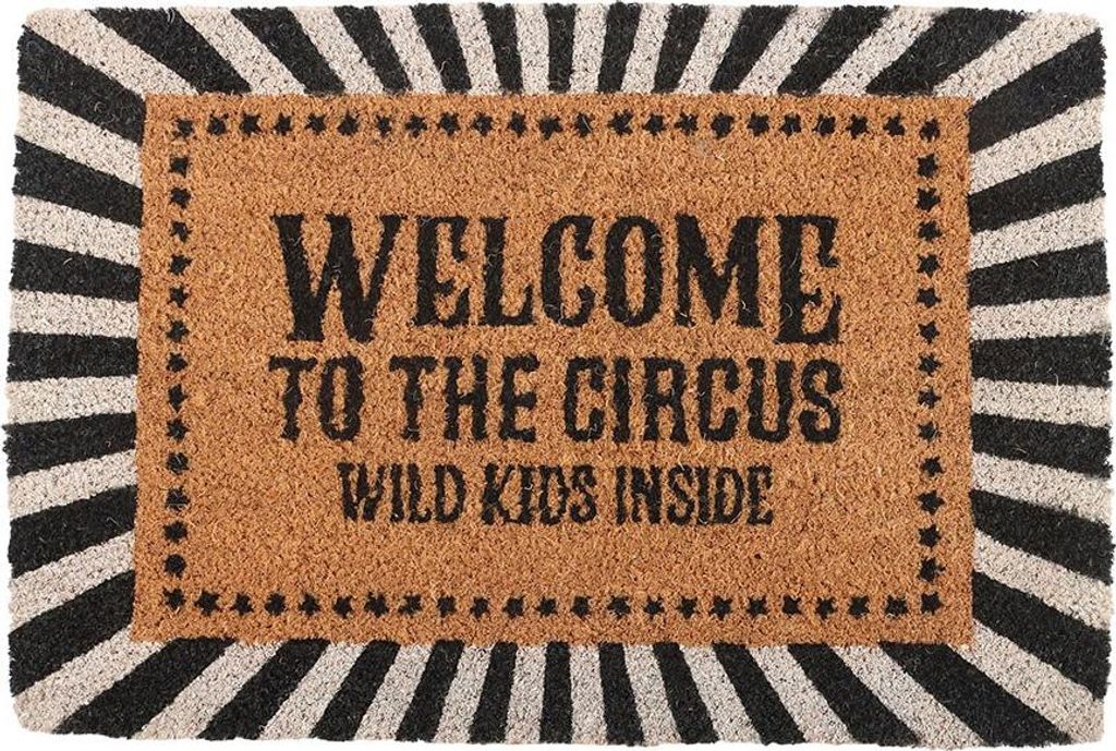 Something Different - "Welcome To The Circus" Türmatte SD10890 (Einheitsgröße) (Schwarz)