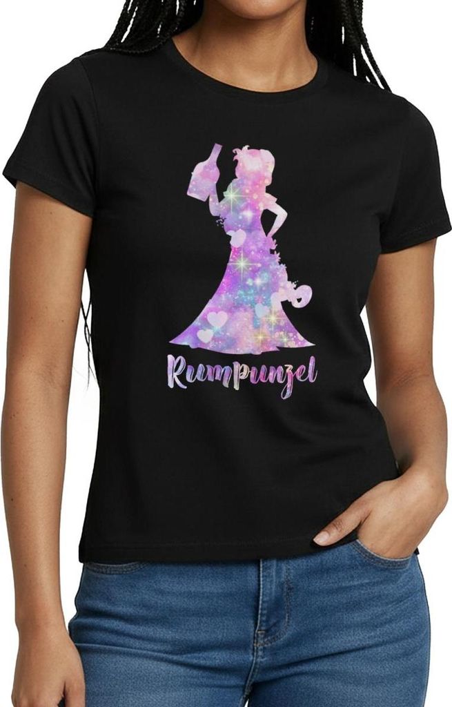 Spreadshirt JGA Frauen | Rumpunzel Frauen T-Shirt, M, Schwarz