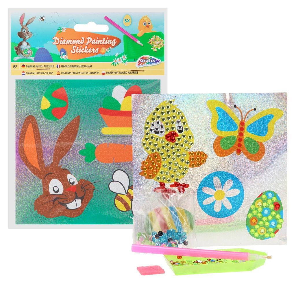 Grafix Diamond Painting Aufkleber Ostern