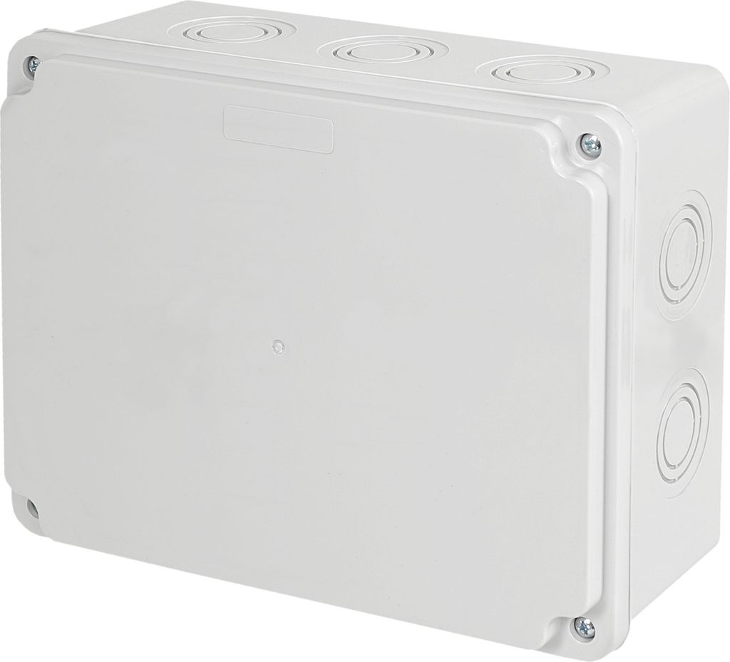 Abzweigkasten 190X150X80 grau Verteilerkasten Verteilerdose IP65 Aufputz Feuchtraum