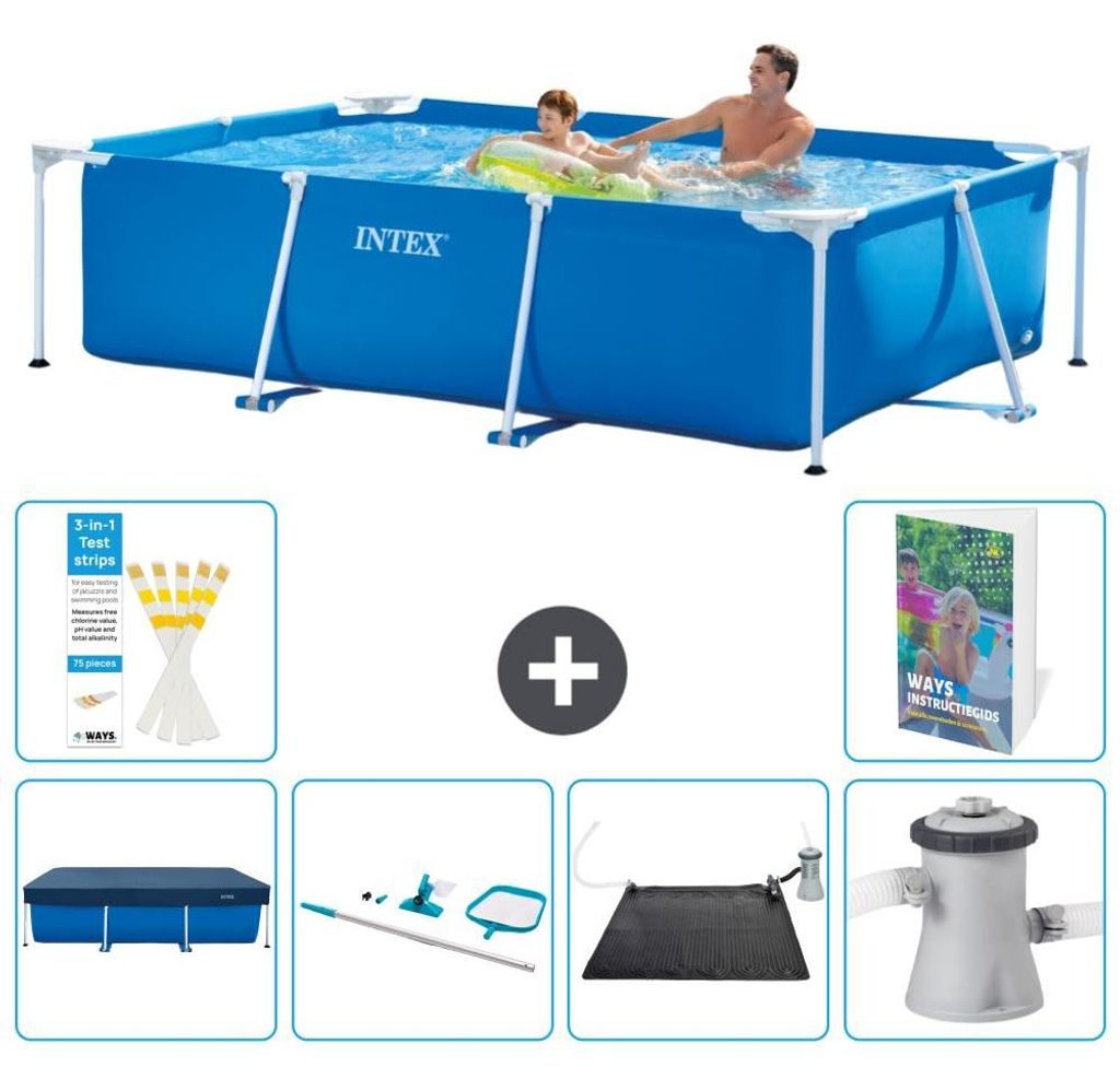 Rechteckiger Frame Pool - 260x160x65 cm - 7-teilig S67
