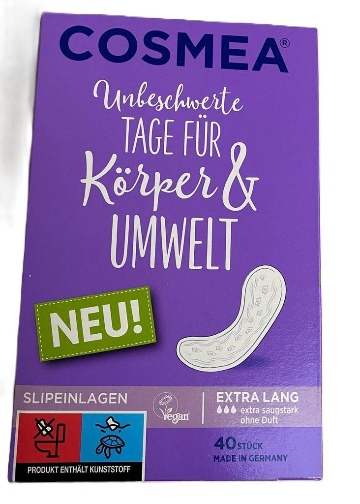 Cosmea Comfort Slipeinlagen Extra Lang (40 St) Produktbild 