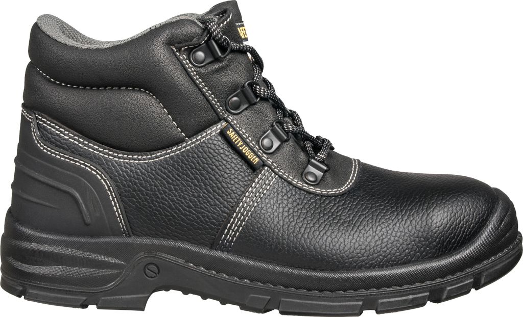 Safety Jogger Bestboy2 Sicherheitsstiefel S3 SRC, Arbeitsschuh, Leder, schwarz, Stahlkappe, Gr. 45