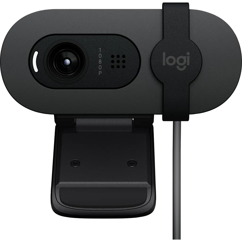 Webcam HD Logitech BRIO 105 Graphite - Caméra de visioconférence USB-C - 14