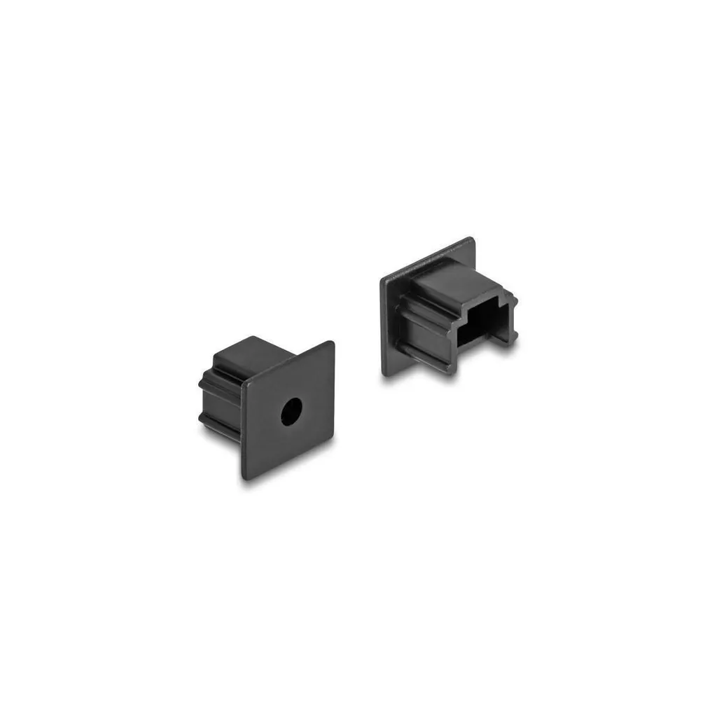 Delock 64245 Copri-Presa RJ12 - Set 10 Pezzi Nero Senza Impugnatura