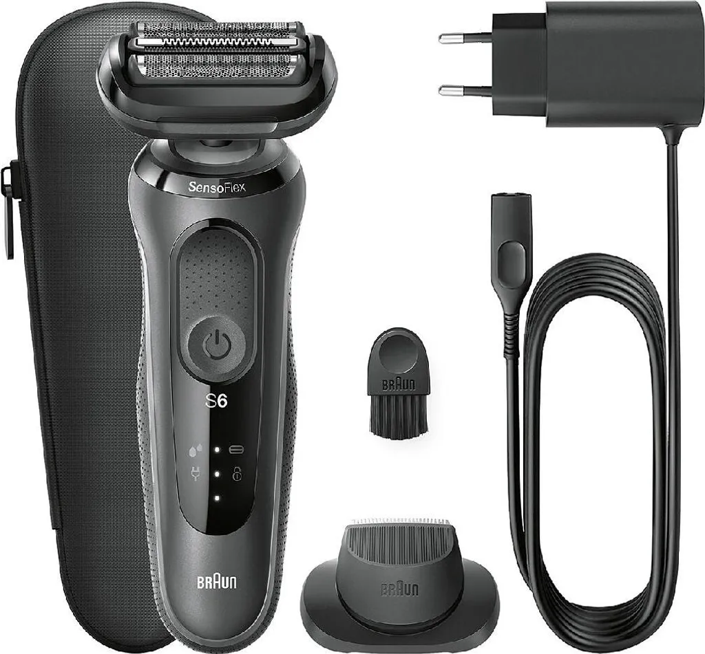 Rasoir Électrique de Voyage Braun Series 6 Noir Sans Fil Autonomie LED