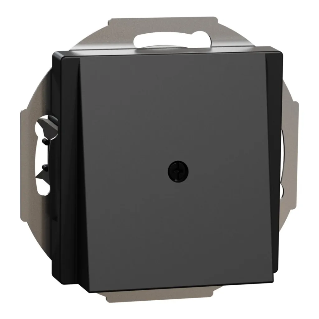 Merten Plaque centrale noir mat MEG4071-0403 cache de finition System M
