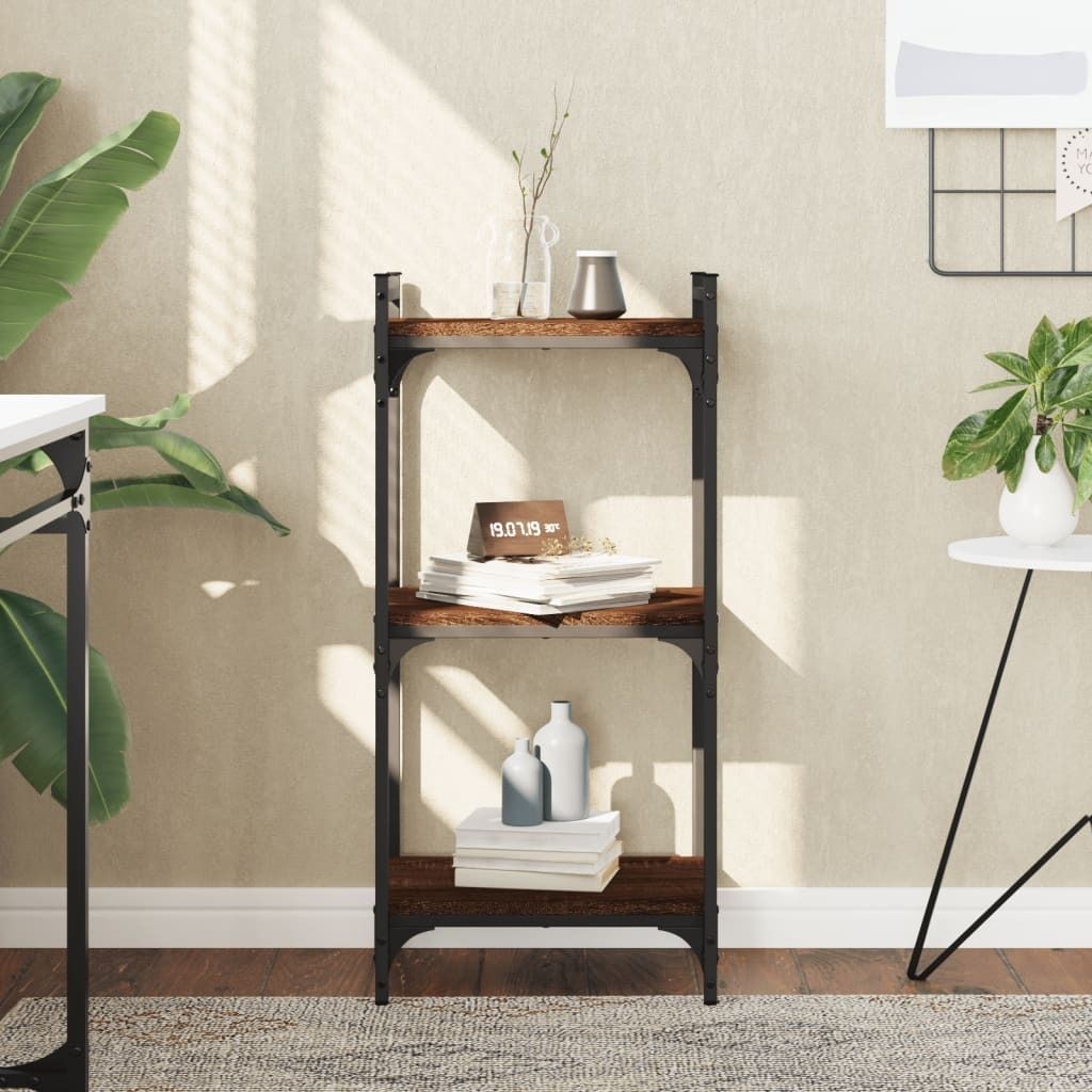 Maison Exclusive - Libreria a 3 ripiani, effetto rovere Immagine del prodotto 