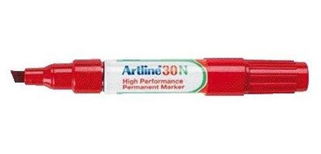 Artline - Filzstift 30 diagonal 2-5mm rot | 12 Stück