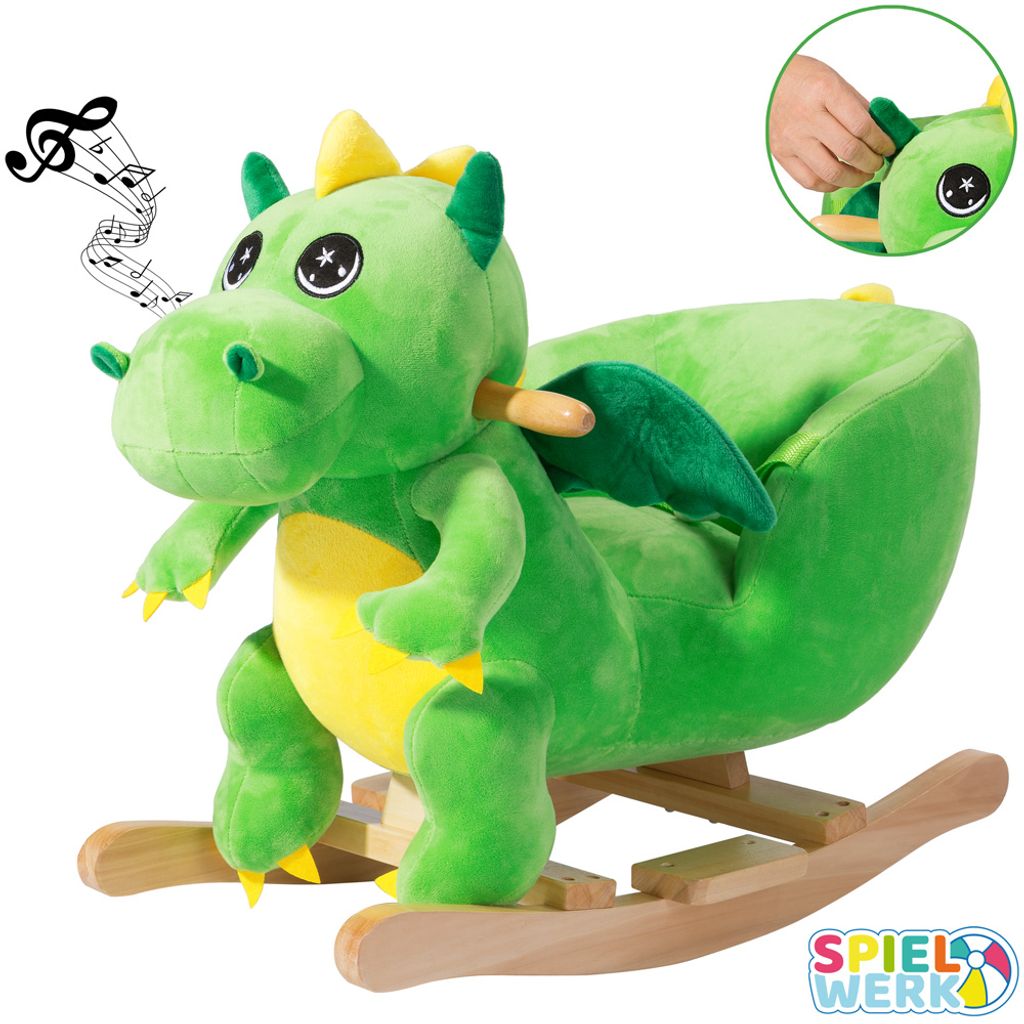 vidaXL Baby Schaukeltier Schaukelpferd Dinosaurier Schaukel Spielzeug Kinder 