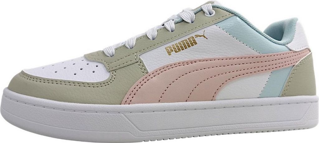 Puma Caven 2.0 Block Jr. Sportschuhe Kinder Sneaker Weiß Freizeit, Schuhgröße:EUR 38 | UK 5